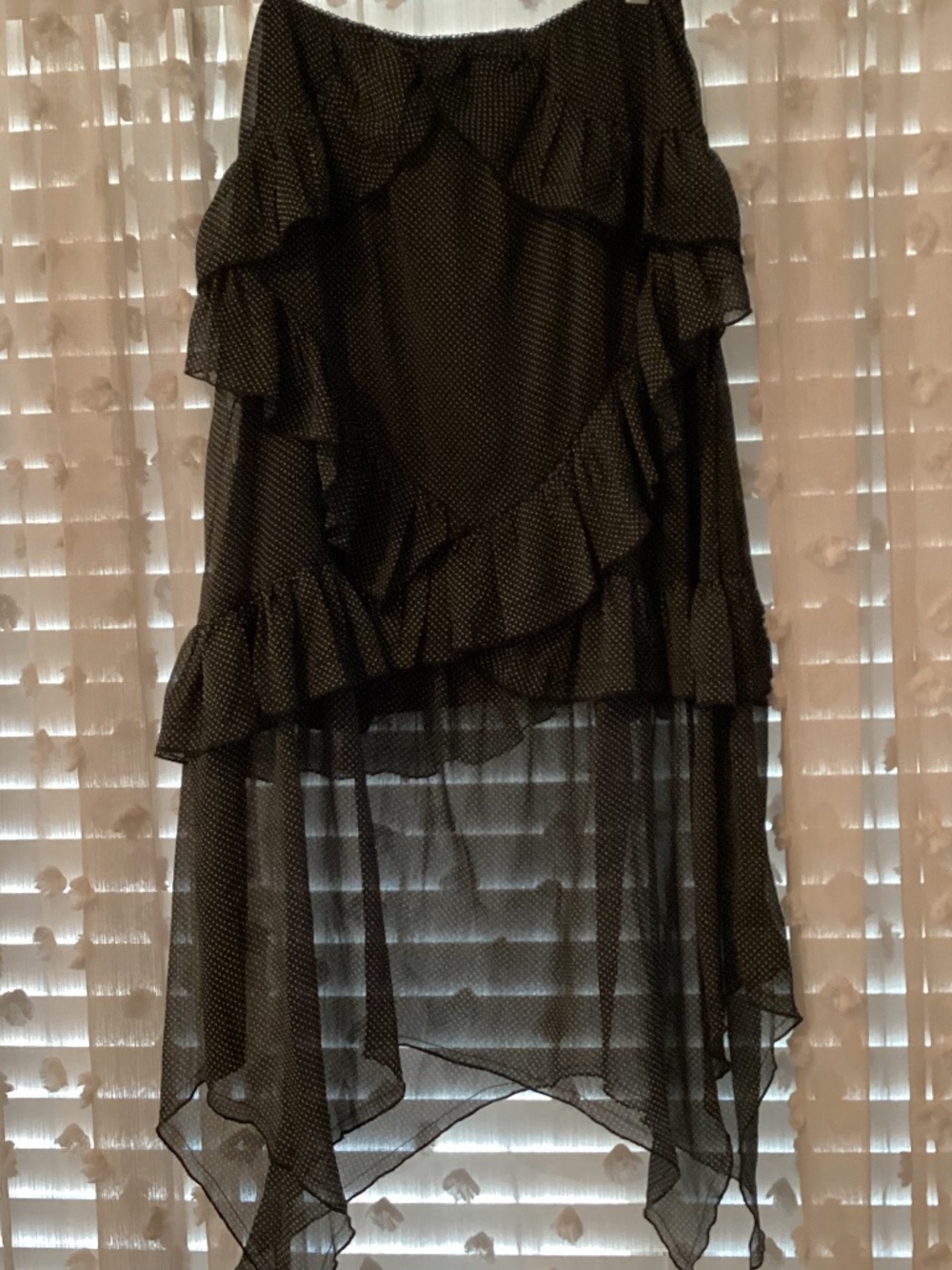 Women’s Medium Polka Dot Asymmetrical Hem Skirt